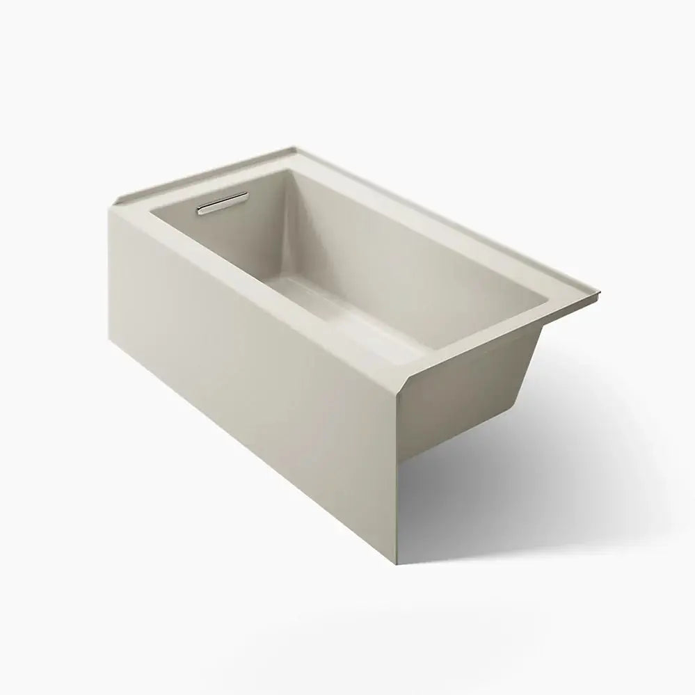 Kohler Underscore 60" x 32" alcove bath, left drain Biscuit - Plumbing Market