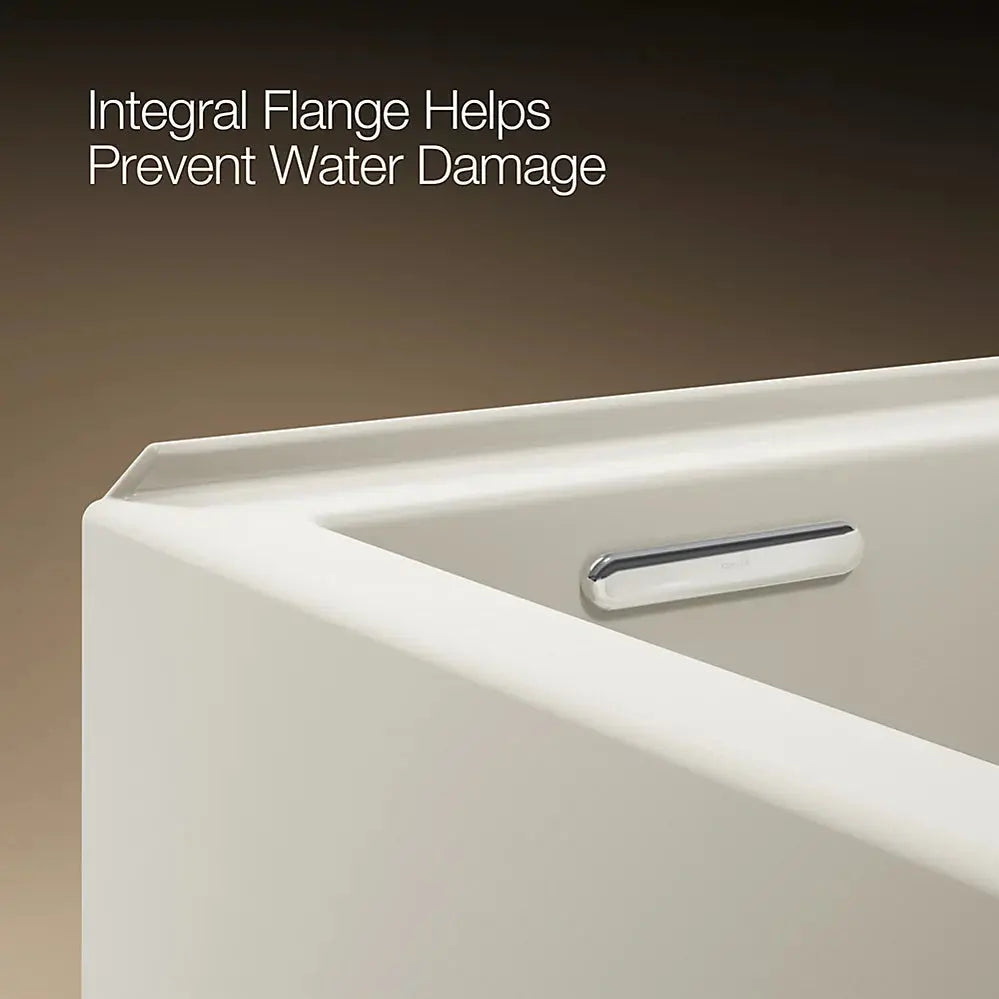 Kohler Underscore 60" x 32" alcove bath, left drain Biscuit - Plumbing Market