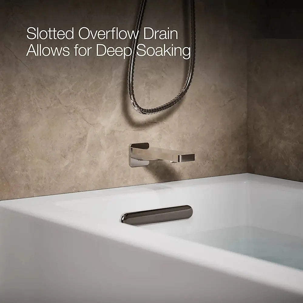 Kohler Underscore 60" x 32" alcove bath, left drain White - Plumbing Market