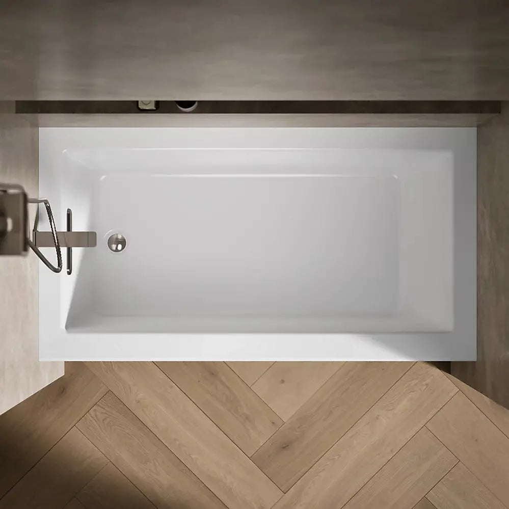 Kohler Underscore 60" x 32" alcove bath, left drain White - Plumbing Market
