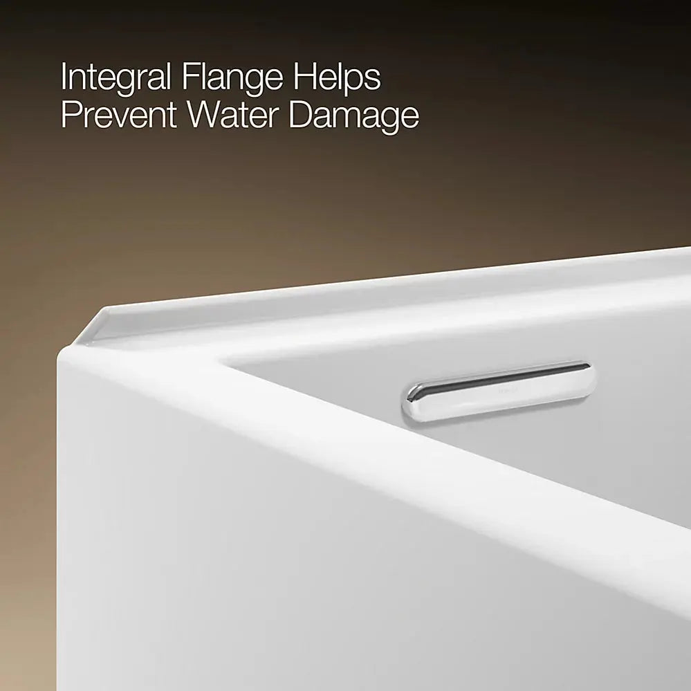 Kohler Underscore 60" x 32" alcove bath, left drain White - Plumbing Market