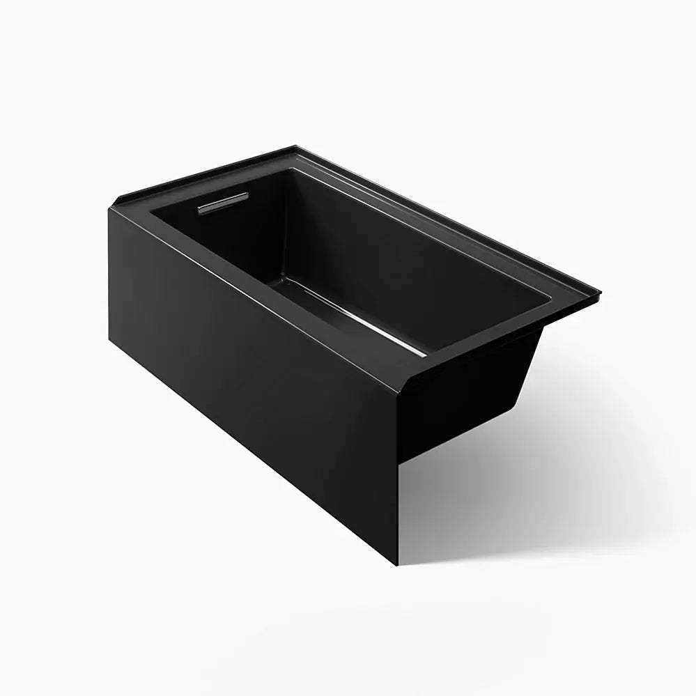 Kohler Underscore 60" x 32" alcove bath, left drain black - Plumbing Market