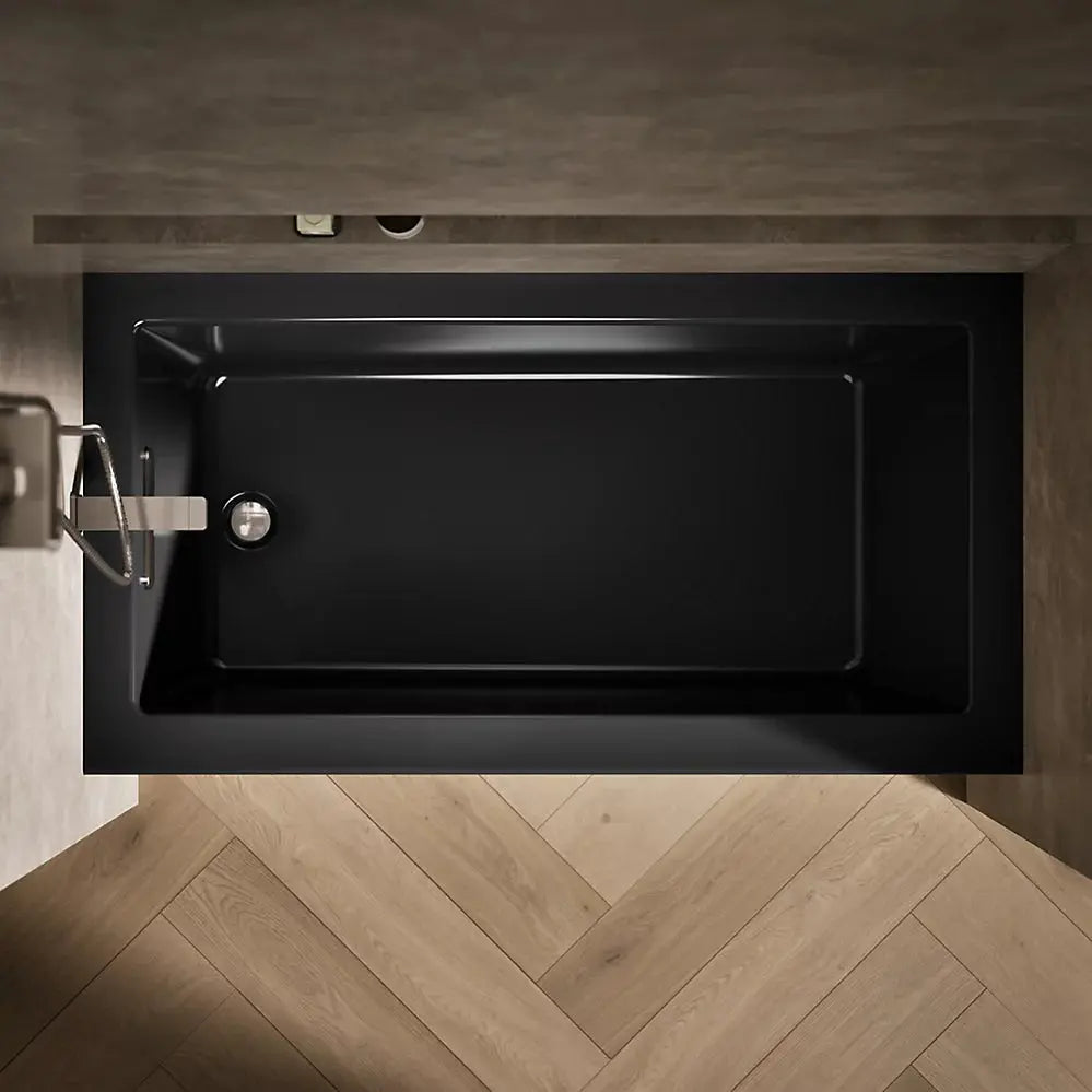 Kohler Underscore 60" x 32" alcove bath, left drain black - Plumbing Market