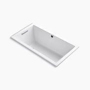 Kohler Underscore 60" x 32" drop-in Heated BubbleMassage air bath with Bask heated surface K-1168-GHW-0 - Plumbing Market