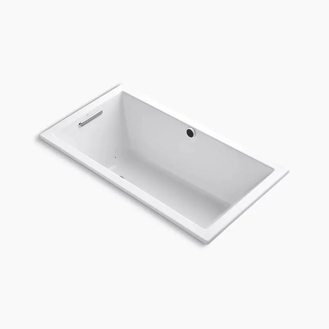Kohler Underscore 60" x 32" drop-in Heated BubbleMassage air bath with Bask heated surface K-1168-GHW-0 - Plumbing Market