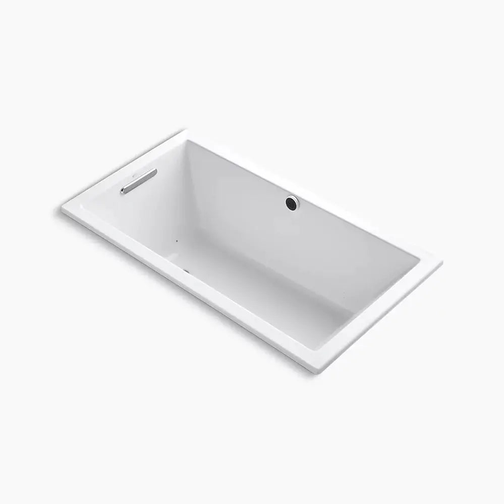 Kohler Underscore 60" x 32" drop-in Heated BubbleMassage air bath with Bask heated surface K-1168-GHW-0 - Plumbing Market