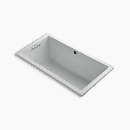 Kohler Underscore 60" x 32" drop-in Heated BubbleMassage air bath with Bask heated surface K-1168-GHW-95 - Plumbing Market