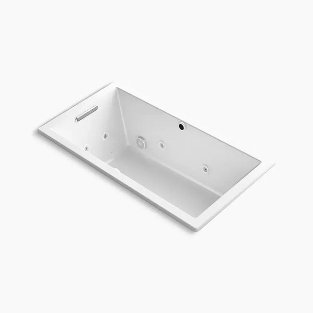 Kohler Underscore 60" x 32" drop-in Heated BubbleMassage air bath with whirlpool K-1168-XHGH-0 - Plumbing Market