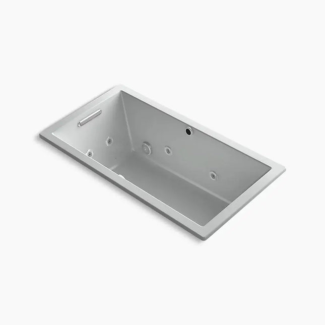 Kohler Underscore 60" x 32" drop-in Heated BubbleMassage air bath with whirlpool K-1168-XHGH-95 - Plumbing Market
