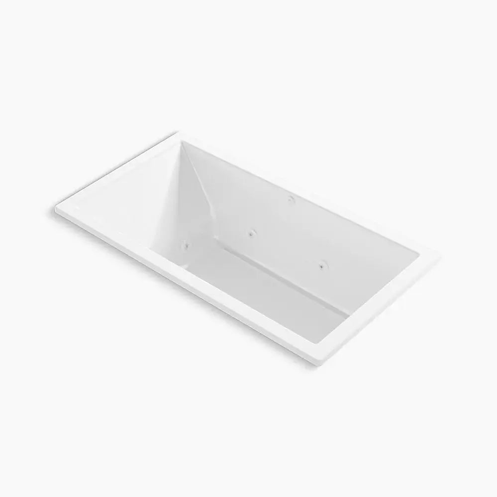 Kohler Underscore 60" x 32" drop-in heated whirlpool bath K-1168-JH-0 - Plumbing Market