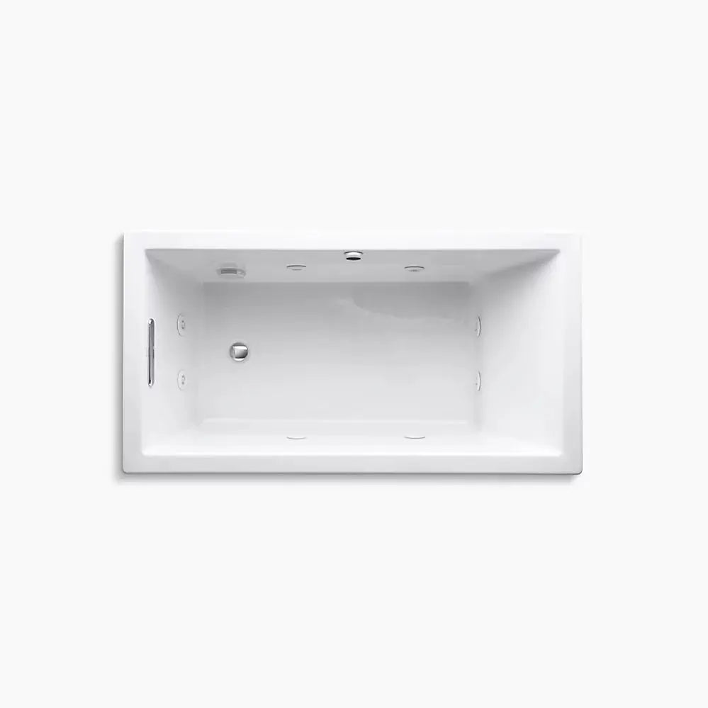 Kohler Underscore 60" x 32" drop-in heated whirlpool bath K-1168-JH-NY - Plumbing Market