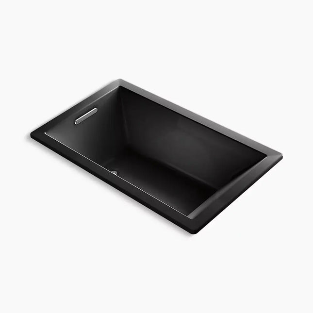 Kohler Underscore 60" x 36" drop-in Heated BubbleMassage air bath with Bask heated surface K-1849-GHW-7 - Plumbing Market