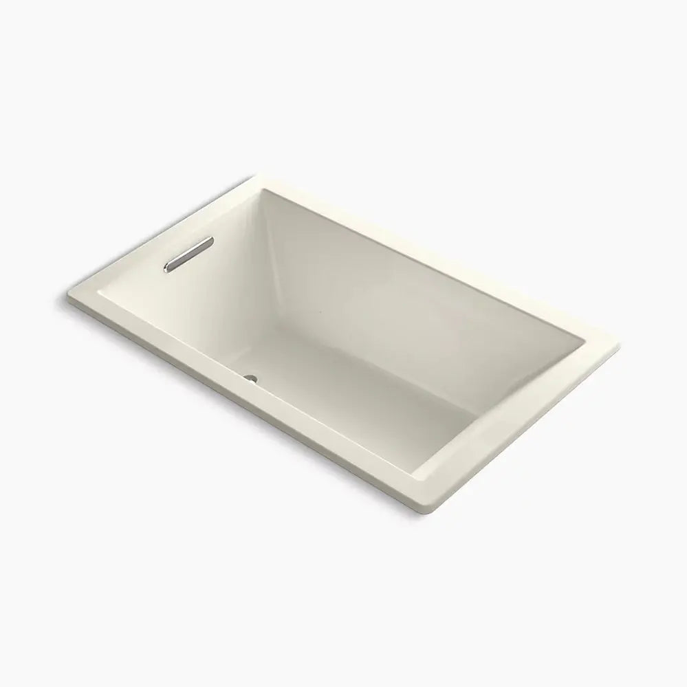 Kohler Underscore 60" x 36" drop-in Heated BubbleMassage air bath with Bask heated surface K-1849-GHW-96 - Plumbing Market