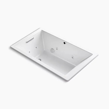 Kohler Underscore 60" x 36" drop-in Heated BubbleMassage air bath with whirlpool K-1849-XHGH-0 - Plumbing Market