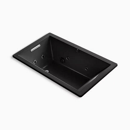 Kohler Underscore 60" x 36" drop-in Heated BubbleMassage air bath with whirlpool K-1849-XHGH-7 - Plumbing Market