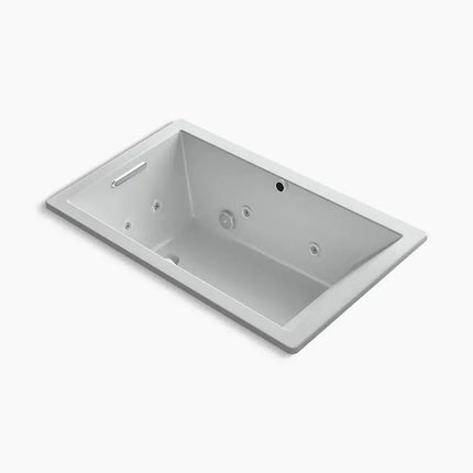 Kohler Underscore 60" x 36" drop-in Heated BubbleMassage air bath with whirlpool K-1849-XHGH-95 - Plumbing Market
