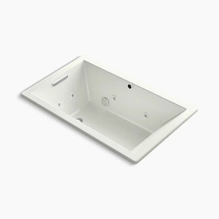 Kohler Underscore 60" x 36" drop-in Heated BubbleMassage air bath with whirlpool K-1849-XHGH-NY - Plumbing Market