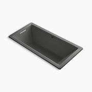 Kohler Underscore 66" x 32" drop-in Heated BubbleMassage air bath with Bask heated surface K-1822-GHW-58 - Plumbing Market