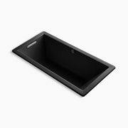 Kohler Underscore 66" x 32" drop-in Heated BubbleMassage air bath with Bask heated surface K-1822-GHW-7 - Plumbing Market