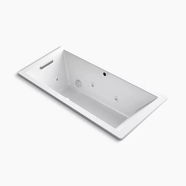 Kohler Underscore 66" x 32" drop-in Heated BubbleMassage air bath with whirlpool K-1822-XHGH-0 - Plumbing Market