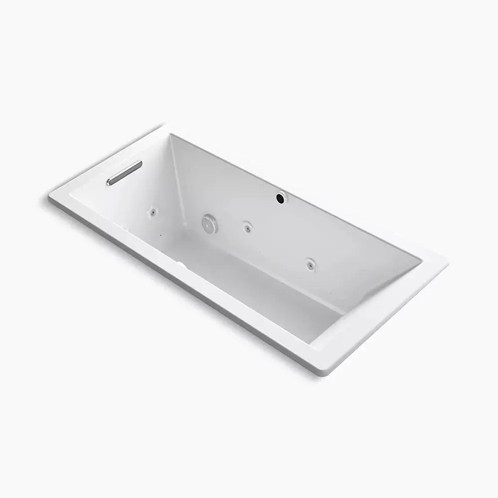 Kohler Underscore 66" x 32" drop-in Heated BubbleMassage air bath with whirlpool K-1822-XHGH-0 - Plumbing Market