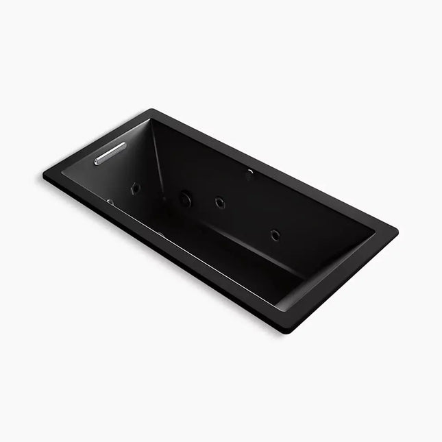 Kohler Underscore 66" x 32" drop-in Heated BubbleMassage air bath with whirlpool K-1822-XHGH-7 - Plumbing Market