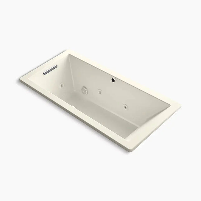 Kohler Underscore 66" x 32" drop-in Heated BubbleMassage air bath with whirlpool K-1822-XHGH-96 - Plumbing Market