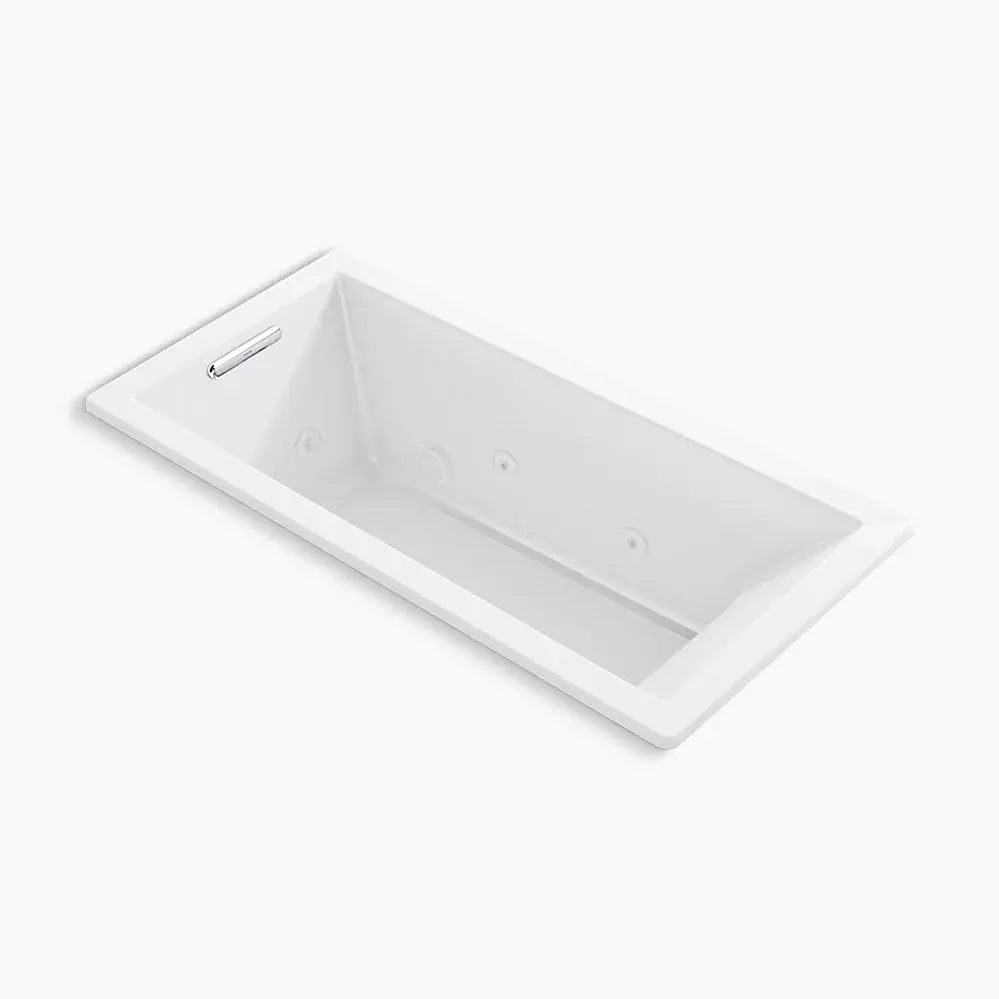Kohler Underscore 66" x 32" drop-in heated whirlpool bath K-1822-JH-0 - Plumbing Market