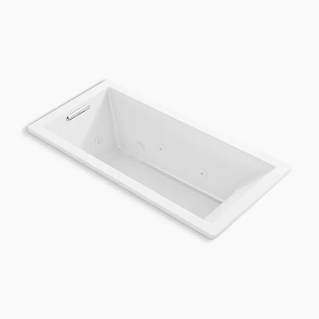 Kohler Underscore 66" x 32" drop-in heated whirlpool bath K-1822-JH-0 - Plumbing Market