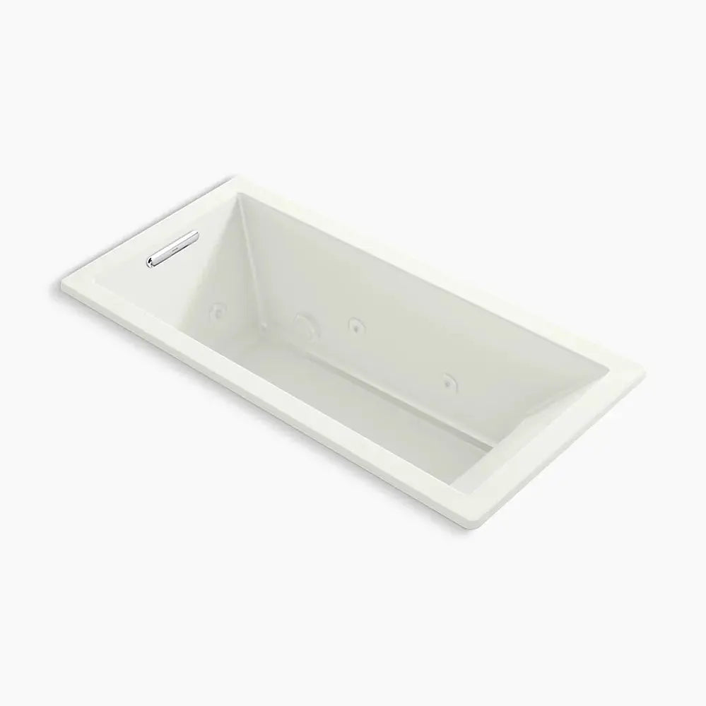 Kohler Underscore 66" x 32" drop-in heated whirlpool bath K-1822-JH-NY - Plumbing Market