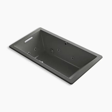 Kohler Underscore 66" x 36" drop-in Heated BubbleMassage air bath with whirlpool K-1173-XHGH-58 - Plumbing Market