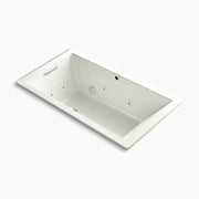 Kohler Underscore 66" x 36" drop-in Heated BubbleMassage air bath with whirlpool K-1173-XHGH-NY - Plumbing Market