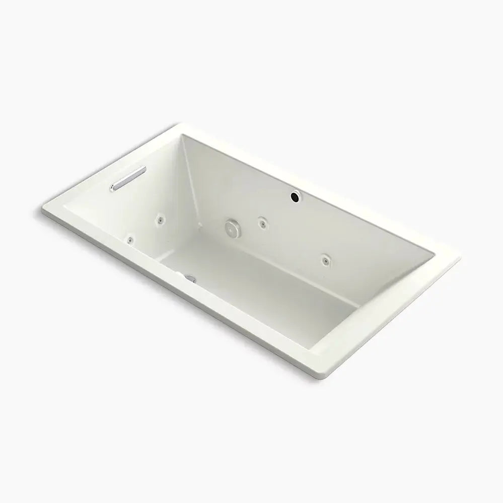 Kohler Underscore 66" x 36" drop-in Heated BubbleMassage air bath with whirlpool K-1173-XHGH-NY - Plumbing Market