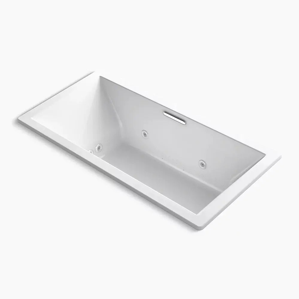 Kohler Underscore 72" x 36" drop-in Heated BubbleMassage air bath with whirlpool K-1835-XHGH-0 - Plumbing Market