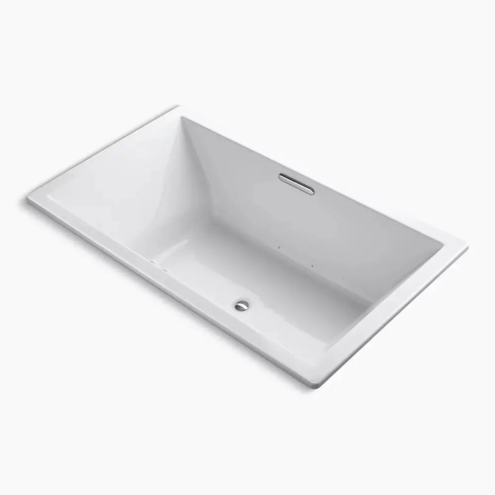 Kohler Underscore 72" x 42" drop-in Heated BubbleMassage air bath with Bask heated surface K-1174-GHW-0 - Plumbing Market