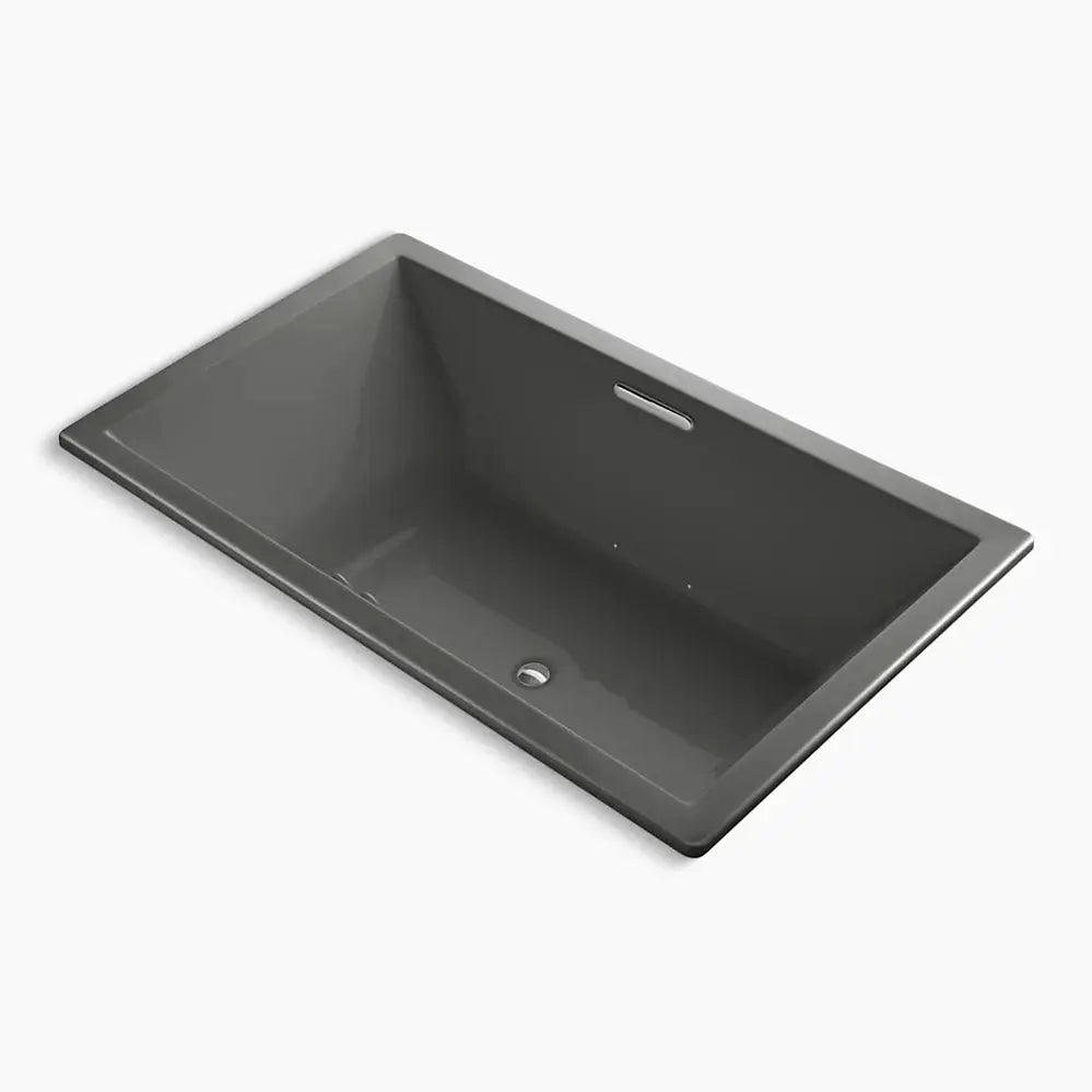Kohler Underscore 72" x 42" drop-in Heated BubbleMassage air bath with Bask heated surface K-1174-GHW-58 - Plumbing Market
