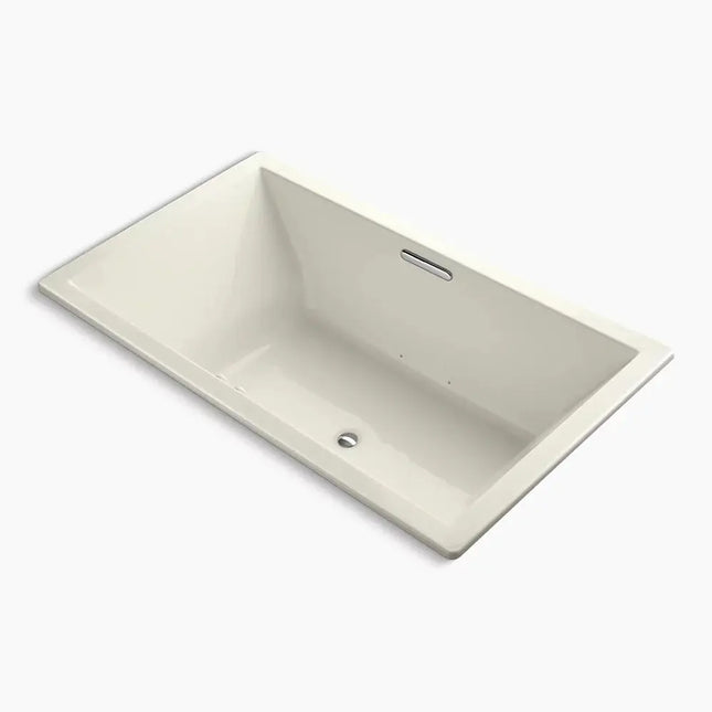 Kohler Underscore 72" x 42" drop-in Heated BubbleMassage air bath with Bask heated surface K-1174-GHW-96 - Plumbing Market