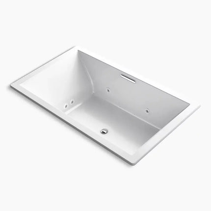 Kohler Underscore 72" x 42" drop-in Heated BubbleMassage air bath with whirlpool K-1174-XHGH-0 - Plumbing Market