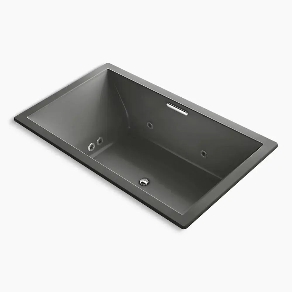 Kohler Underscore 72" x 42" drop-in Heated BubbleMassage air bath with whirlpool K-1174-XHGH-58 - Plumbing Market