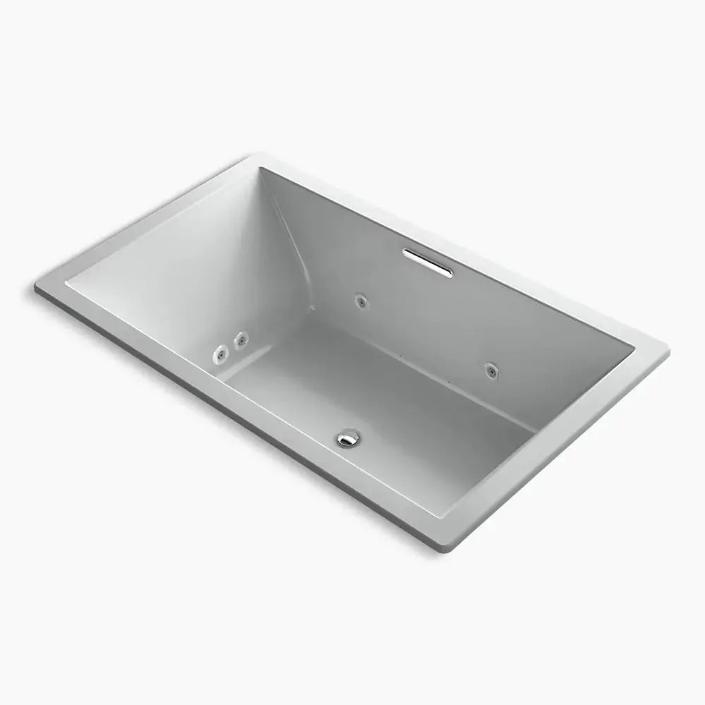 Kohler Underscore 72" x 42" drop-in Heated BubbleMassage air bath with whirlpool K-1174-XHGH-95 - Plumbing Market