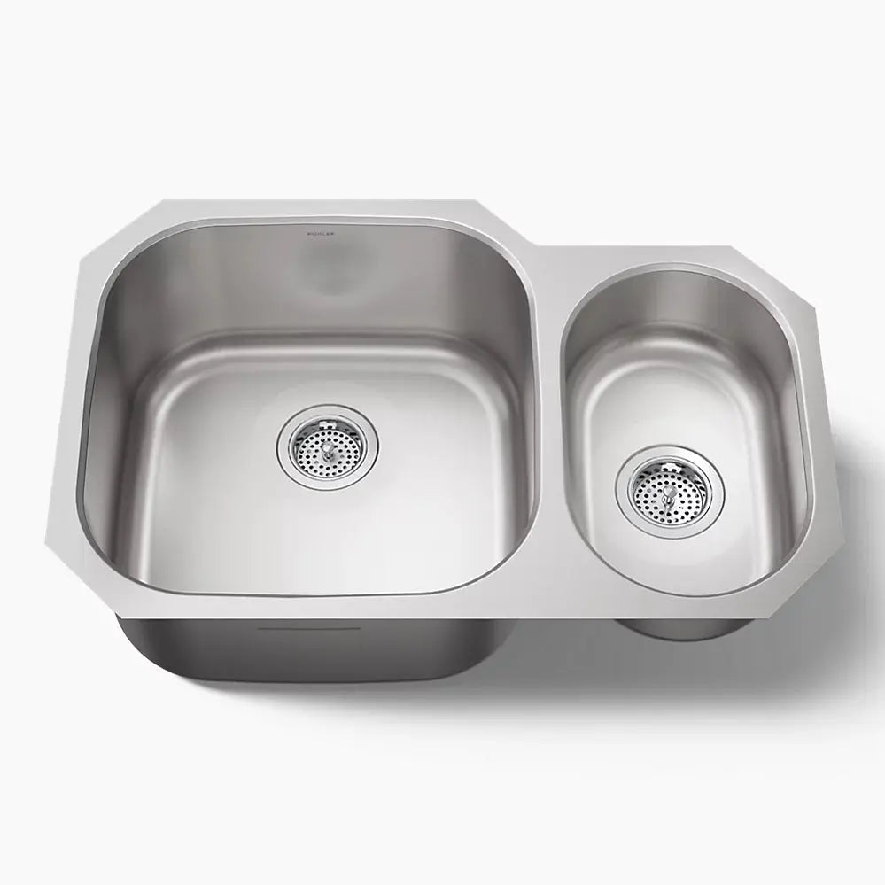 Kohler Undertone 30-3/4" undermount double-bowl kitchen sink K-3355-NA - Plumbing Market