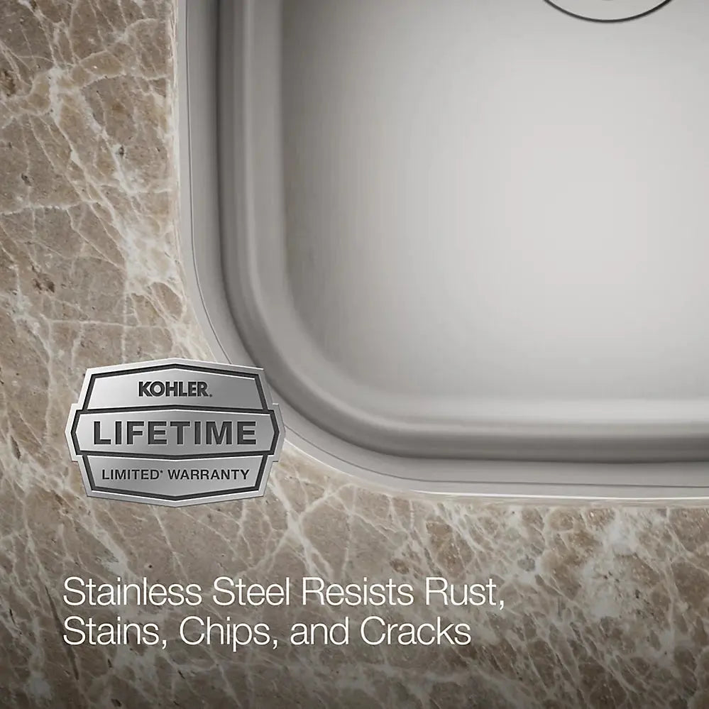 Kohler Undertone 30-3/4" undermount double-bowl kitchen sink K-3355-NA - Plumbing Market