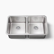 Kohler Undertone 31-1/2" undermount double-bowl kitchen sink K-3171-NA - Plumbing Market
