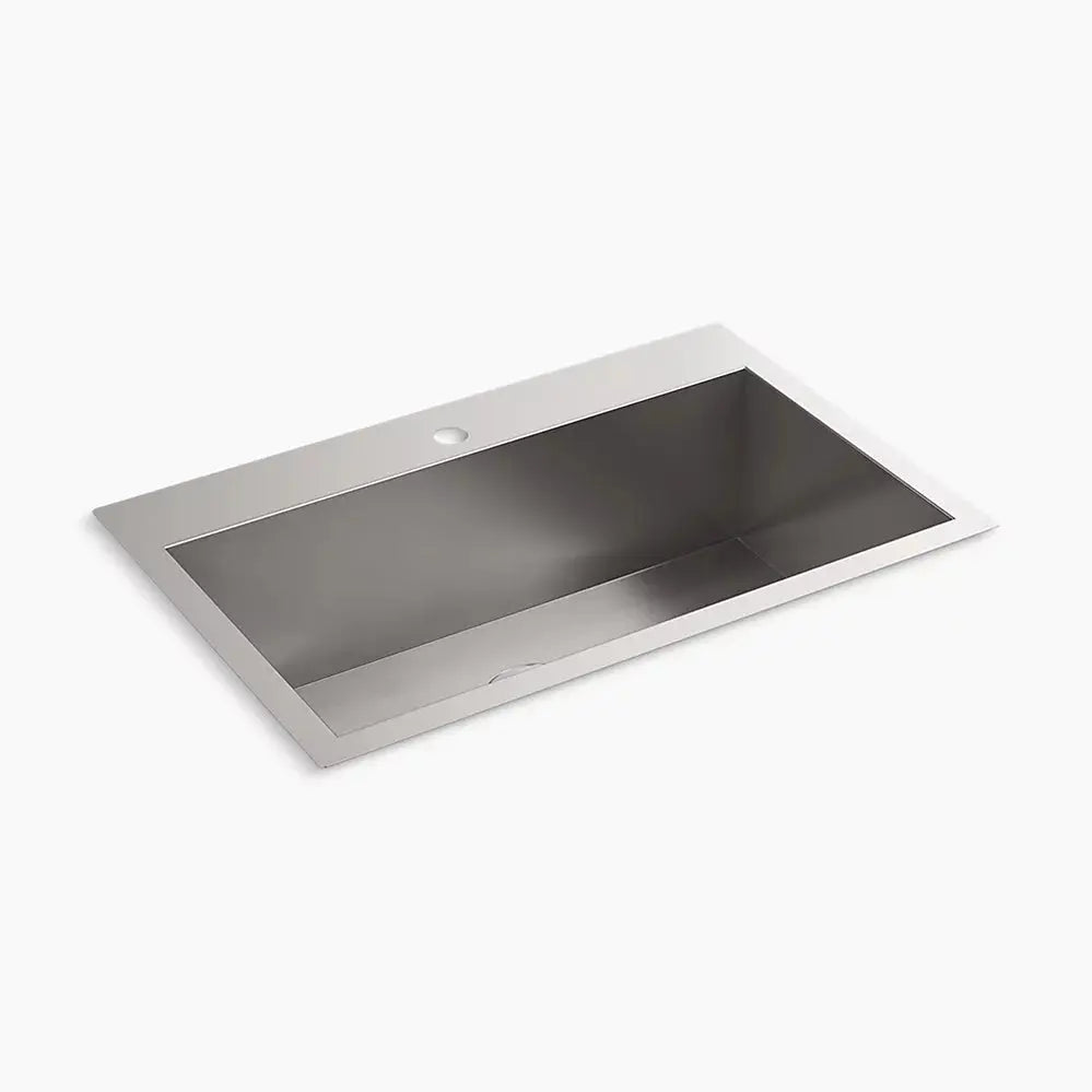 Kohler Vault 30-1/2" top-/undermount single-bowl kitchen sink K-80169-1-NA - Plumbing Market