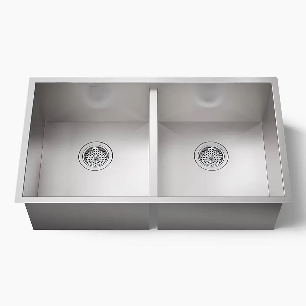 Kohler Vault 32" undermount double-bowl kitchen sink K-3820-NA - Plumbing Market