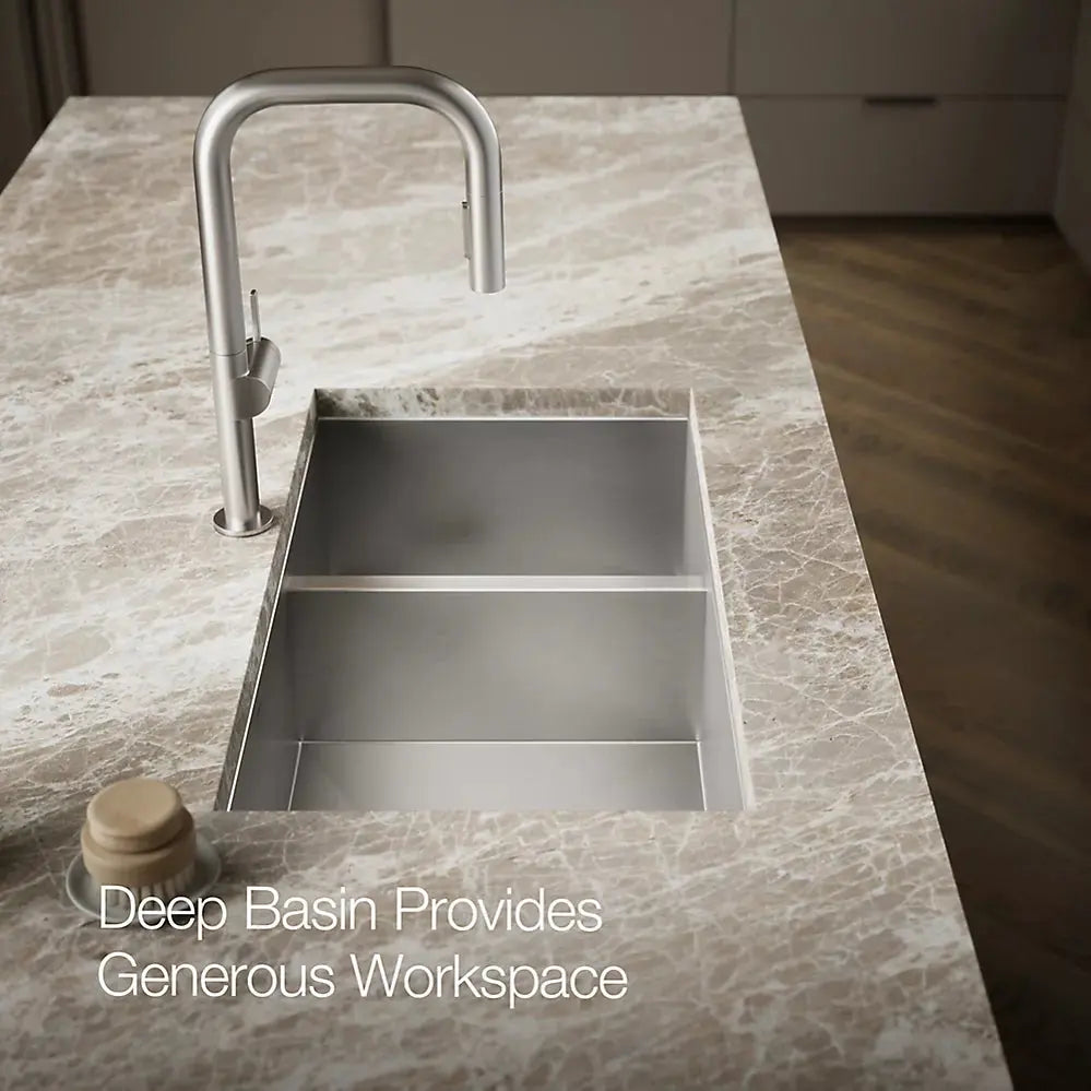 Kohler Vault 33" top-/undermount double-bowl kitchen sink K-3823-1-NA - Plumbing Market