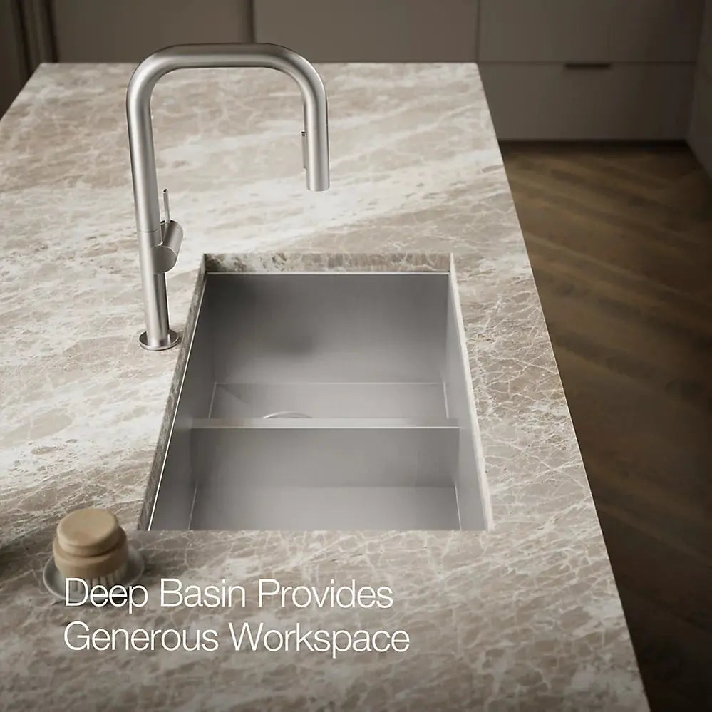 Kohler Vault Smart Divide 33" top-/undermount double-bowl kitchen sink K-3839-3-NA - Plumbing Market