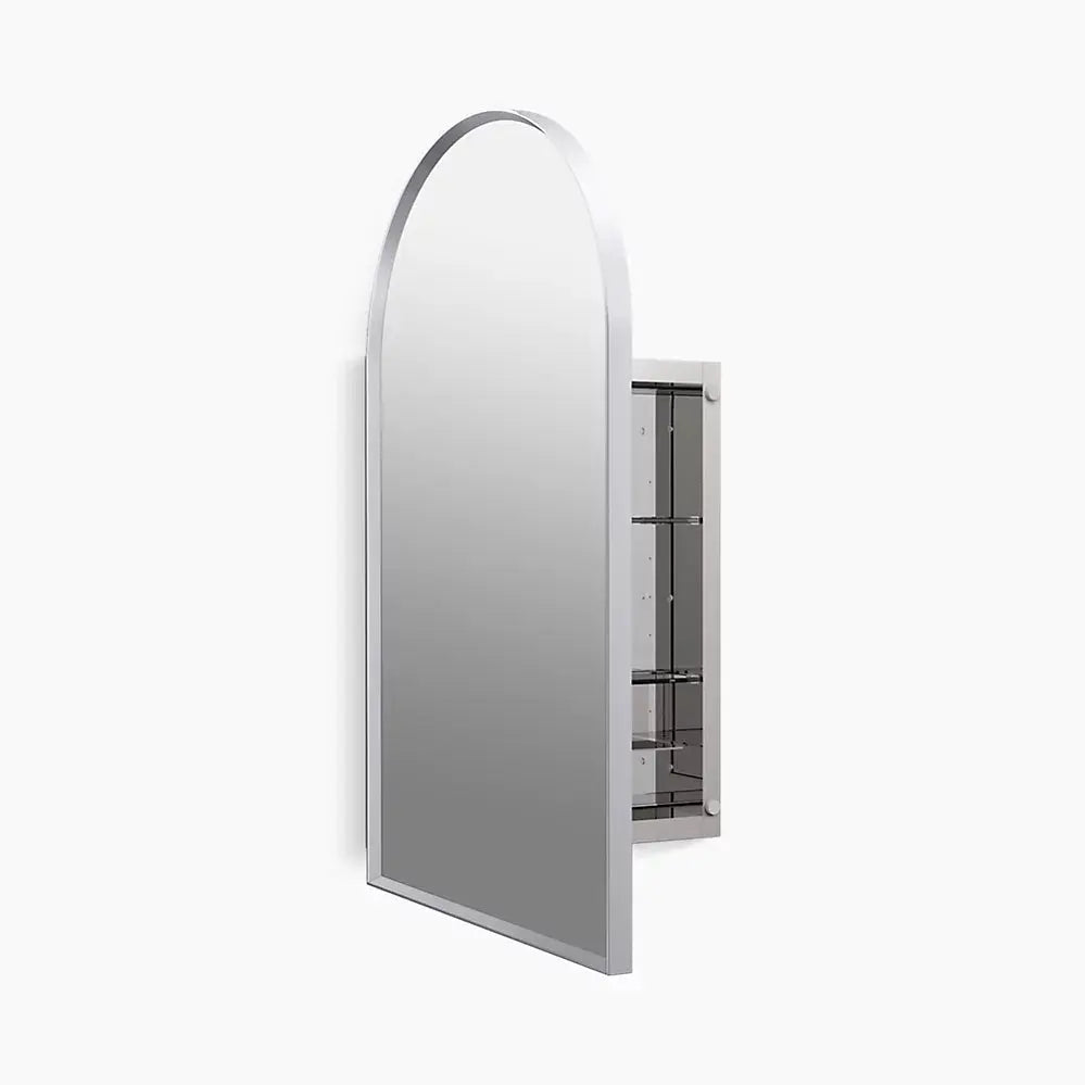 Kohler Verdera 20" x 34" Arched Framed Medicine Cabinet Left Hinged - Plumbing Market