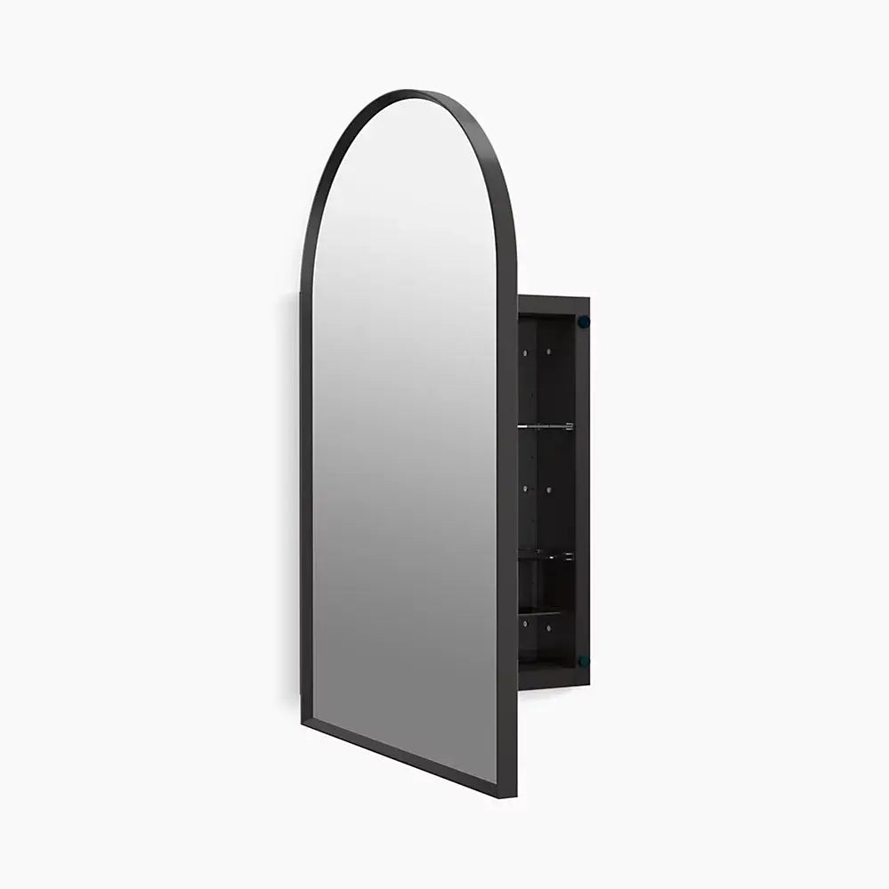 Kohler Verdera 20" x 34" Arched Framed Medicine Cabinet Left Hinged - Plumbing Market