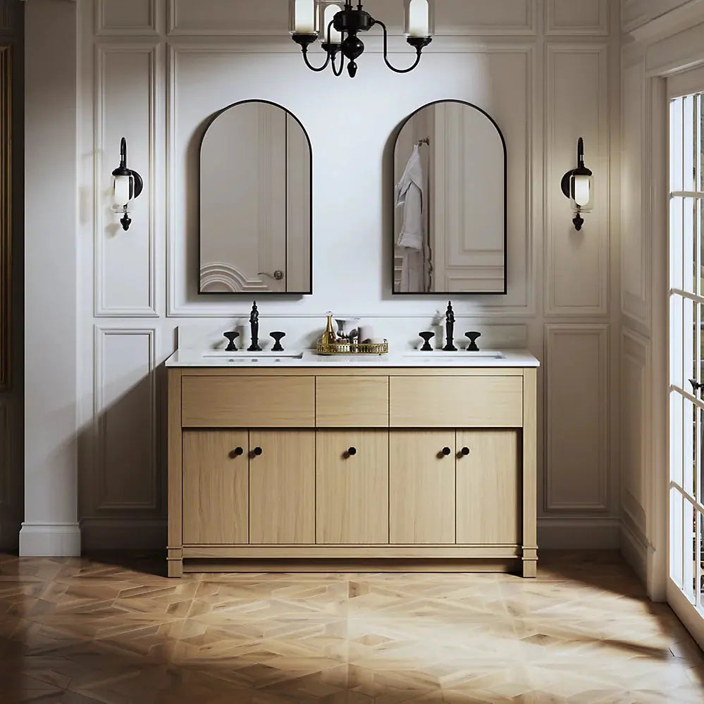 Kohler Verdera 20" x 34" Arched Framed Medicine Cabinet Left Hinged - Plumbing Market